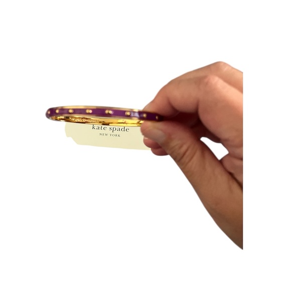 Kate Spade Purple and Gold Bangle - EUC - Picture 1 of 7